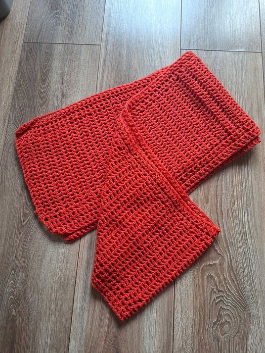 Szalik marchewkowy handmade