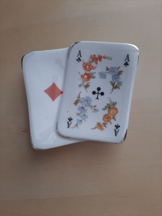 Limoges/Prato Cartas de jogar vintage. Raro.