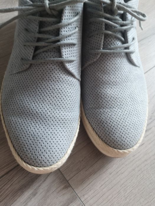 Półbuty espadryle Marco tozzi 37 błękitne ccc