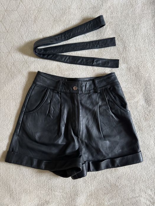 Шорти maje натуральна шкіра 34 xs s