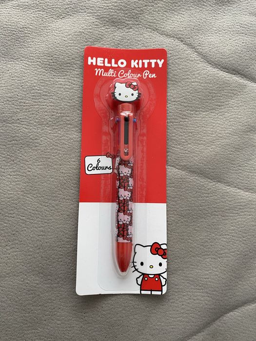 Caneta 6 cores Hello Kitty, Nova.