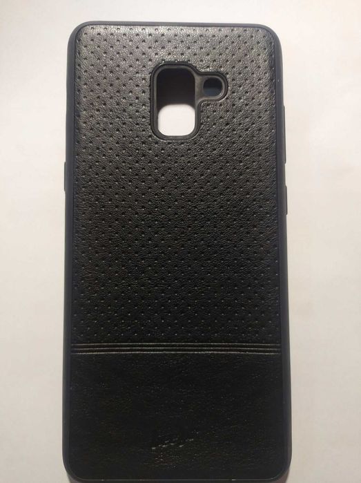 Etui Pokrowiec SAMSUNG Galaxy A8 Plus 2018/A730  Plecki CZARNY