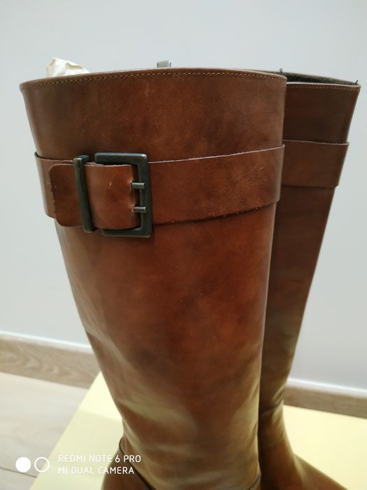 Kozaki damskie skórzane