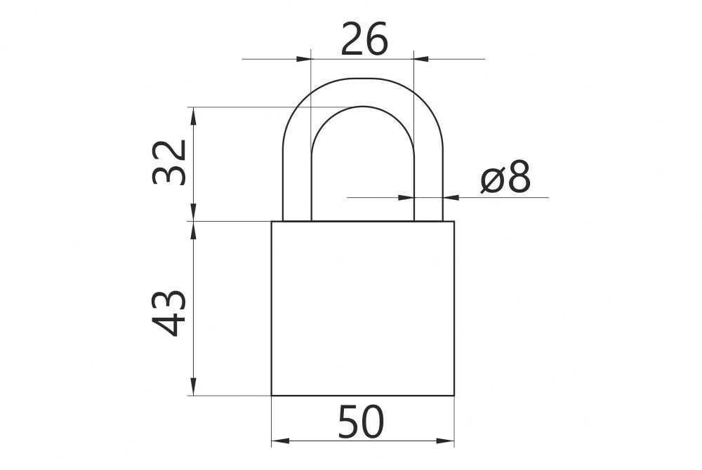 GERDA Wzmocniona kłódka pałąkowa SECURE S50 Iron Line Okazja W-wa