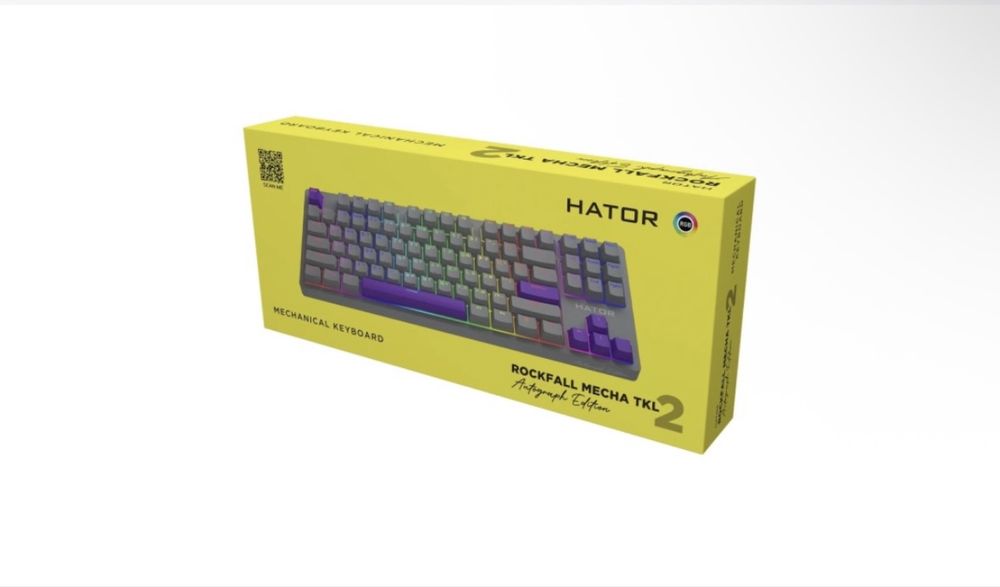 Клавиатура HATOR Rockfall 2 Mecha TKL Autograph Edition Titanium