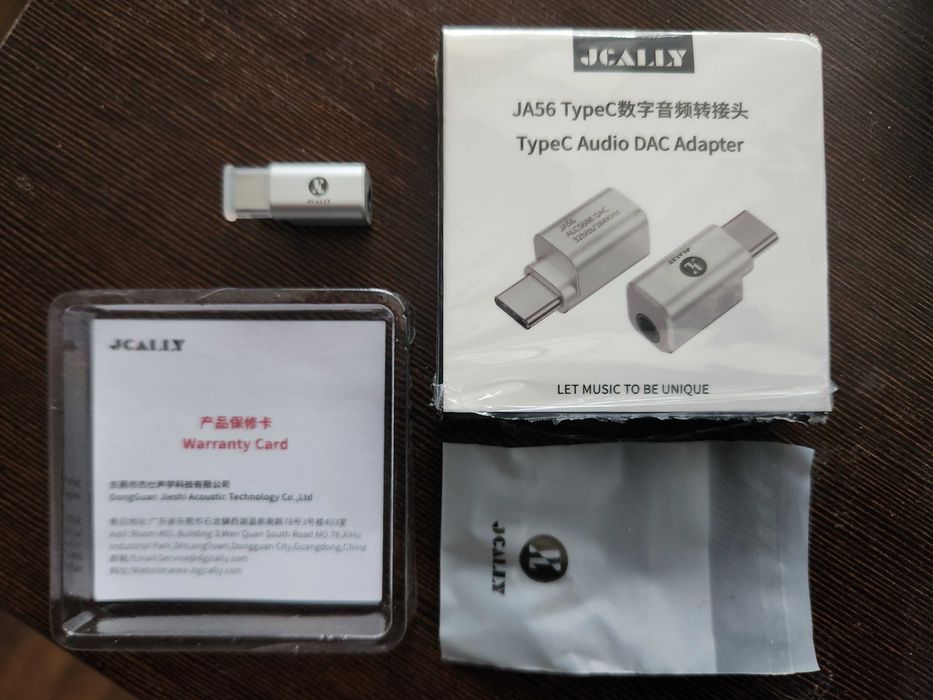 Перехідник аудіо JCALLY Type-C на 3.5 mm ЦАП 384 кГц/32 бит