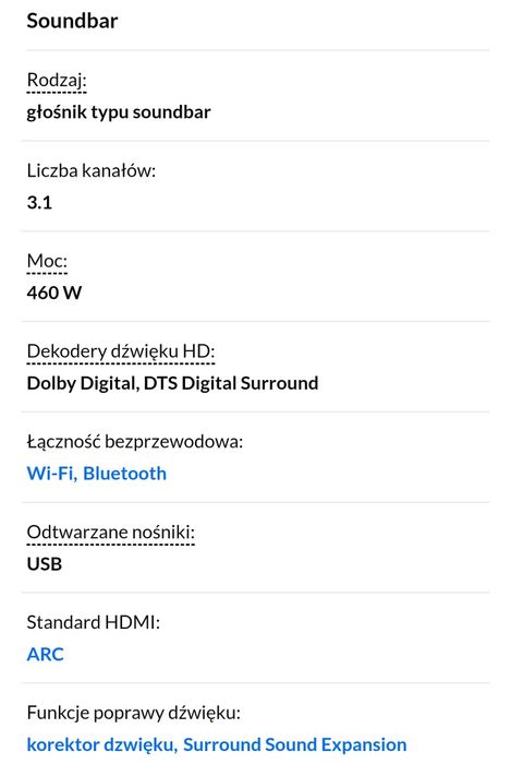 Soundbar Samsung HW-MS650 - jak nowy