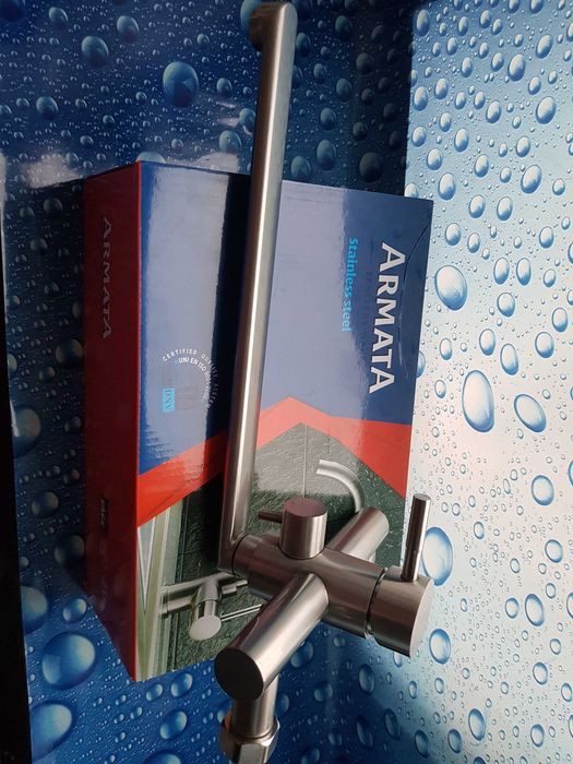 Смеситель змiшувач для ванны из нержавеющий стали ARMATA SUS-006 EURO