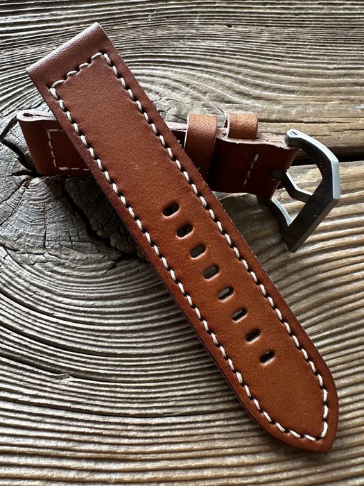 Pasek do zegarka Panerai 24 mm handmade skóra naturalna