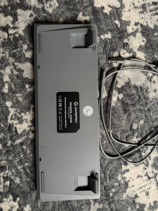 Клавіатура дротова GamePro Genesis Joker MK124G Outemu Red Switch USB Gray
