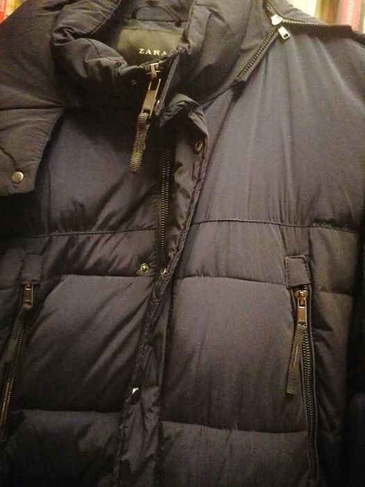 Kurtka zimowa ,granatowa ,męska .