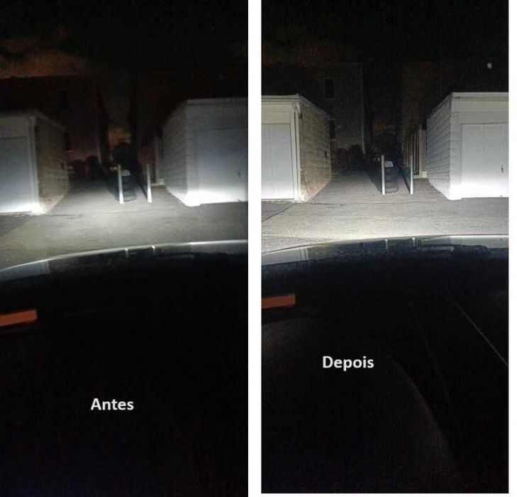 Kit 2 Lâmpadas Led c/canbus 180w 6000k 60000LM H1 H7 Novo