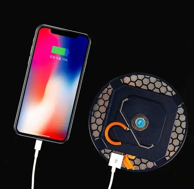 Акумуляторний ліхтар MOS-14 з Power Bank (Оригінал)