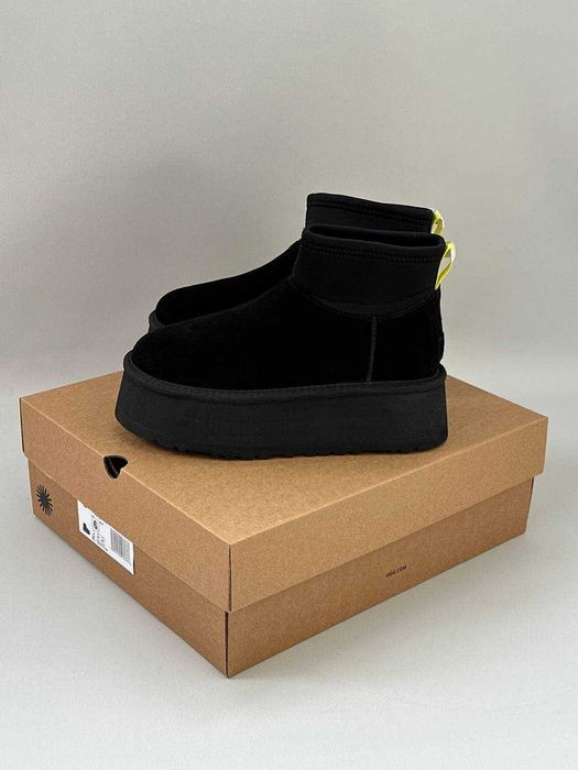 Крутезні уггі UGG Premium Classic Mini Dipper 2026 чорні міні діпер