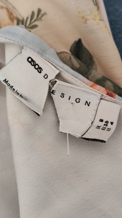 ASOS design romantyczna sukienka w kwiaty długa avangarde alternative
