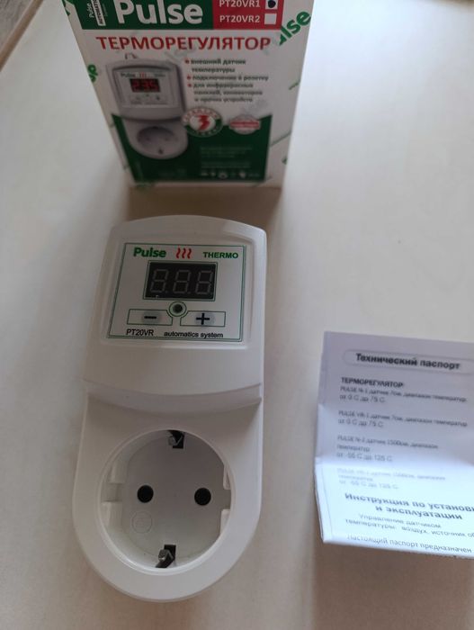 Терморегулятор розеточний Pulse PT20-VR1 до 3 кВт