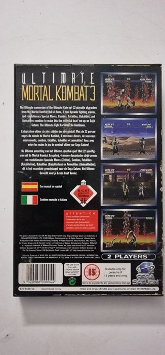 Ultimate MK3 Sega Saturn Completo