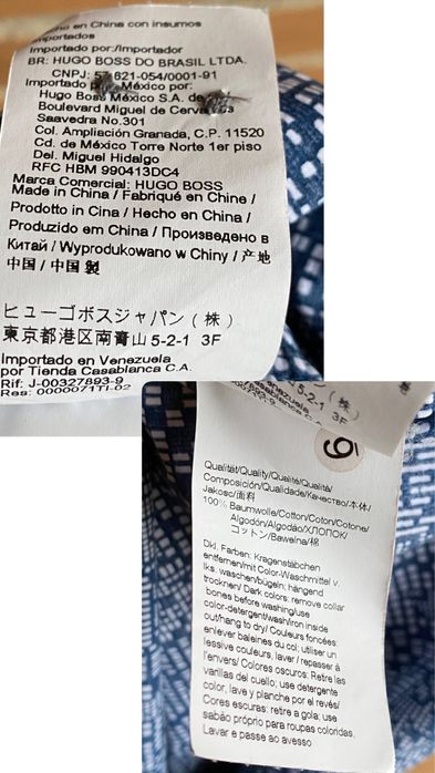 Рубашка Hugo Boss оригінал синя L