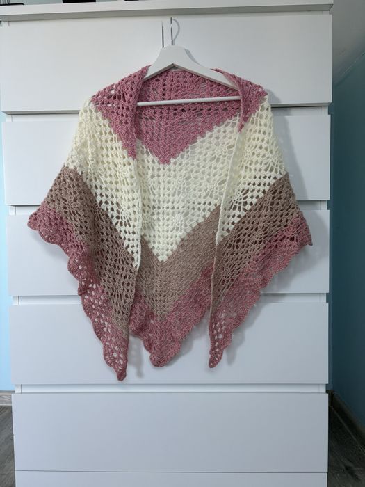 Chusta wełniana handmade nowa