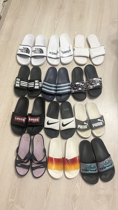 Шлепки, шльопанці  Adidas, inike, lacoste, tnf  оригінал
