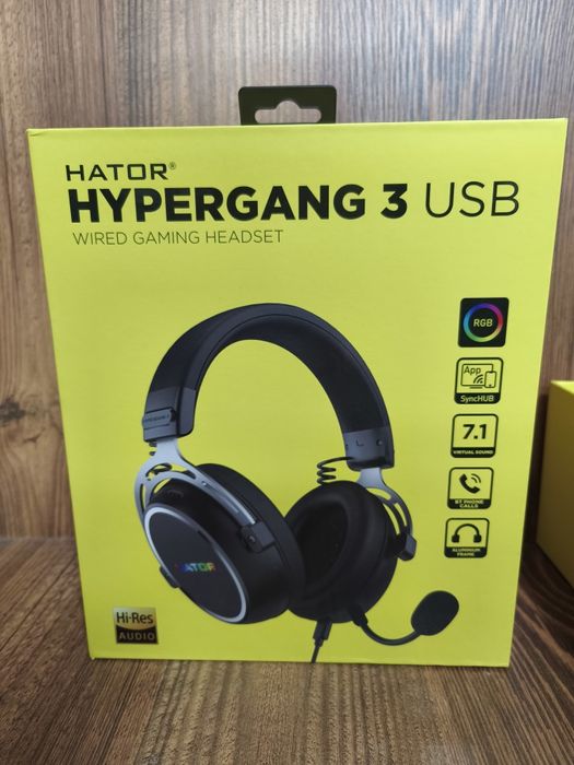 Нові Ігрові наушники HATOR Hypergang 3 USB 7.1