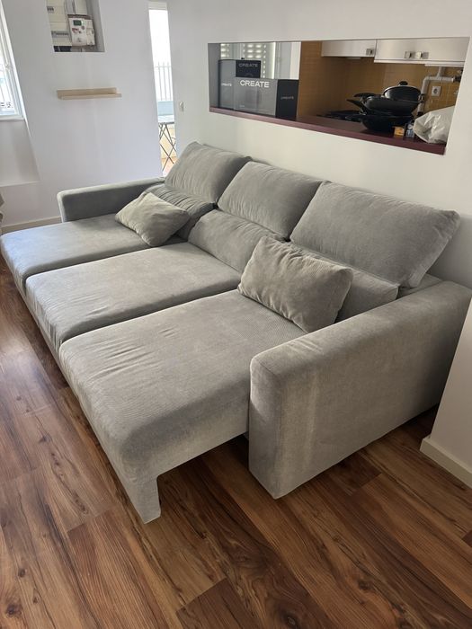Sofá Ikea ESKILSTUNA 3 lugares c/chaise longue