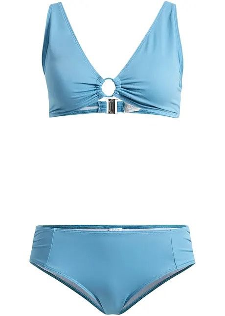 B.P.C bikini z aplikacją niebieskie r.42