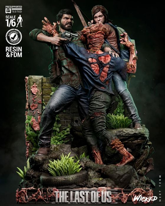 Figurka 3D –Video Games Last of Us Fan Art, druk 16K