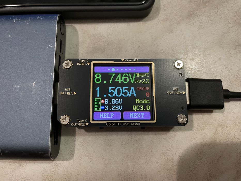 Atorch A3 8A USB тестер 4-32V 0-8A