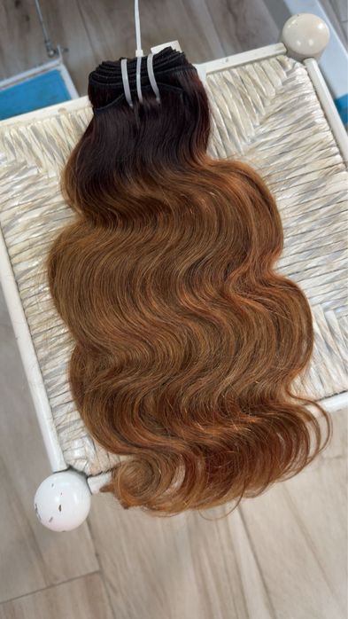 Cabelo humano ondulado  35cm