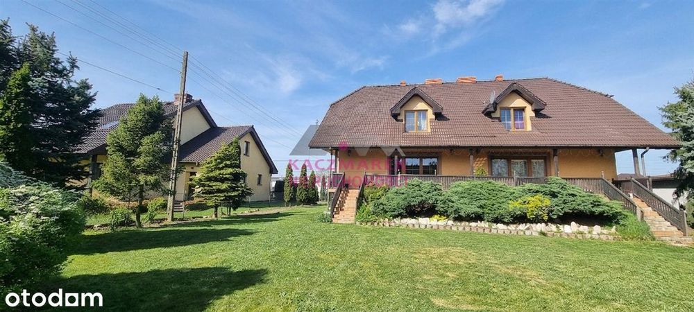Segment z ogródkiem 600m2 i garażem w bryle