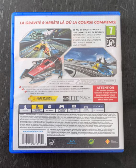 Wipeout Omega collection PlayStation 4