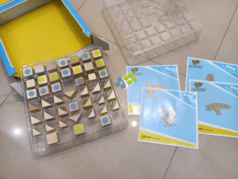 Klocki drewniane na rzep zestaw DOCKLETS 4+ zwierzęta