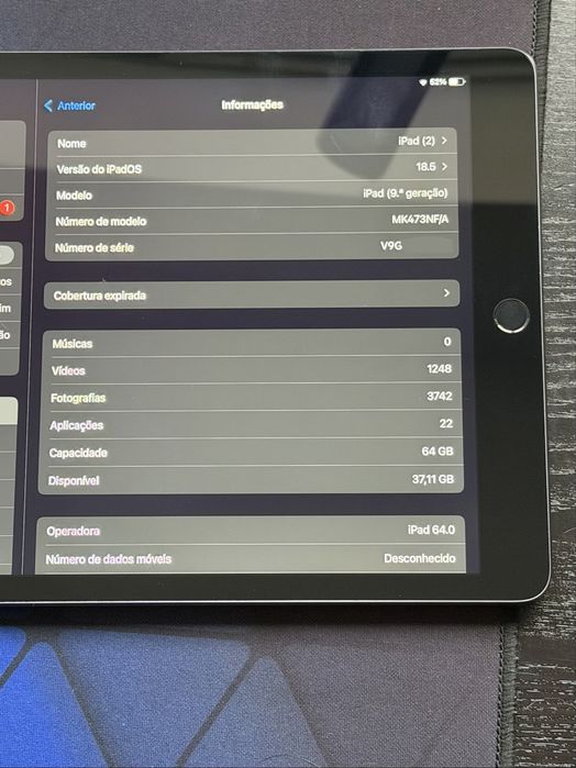 Ipad Wifi + Celular 9° geração 64gb Como Novo