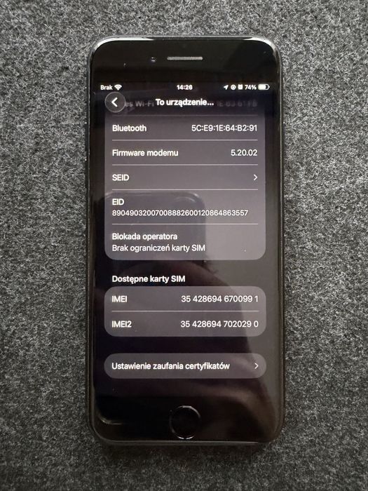 Iphone SE 3 2022 Jak nowy