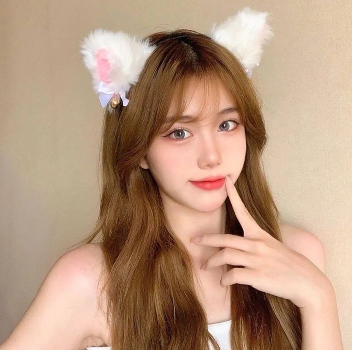 2шт набор обруч с ушками кошка звоночки квадробики