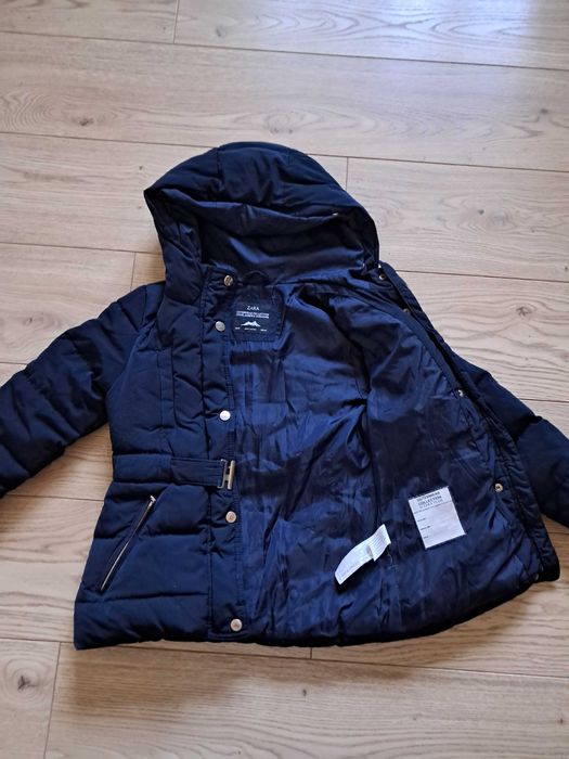 Kurtka Zara 128 puchowa dziewczynka super ciepła