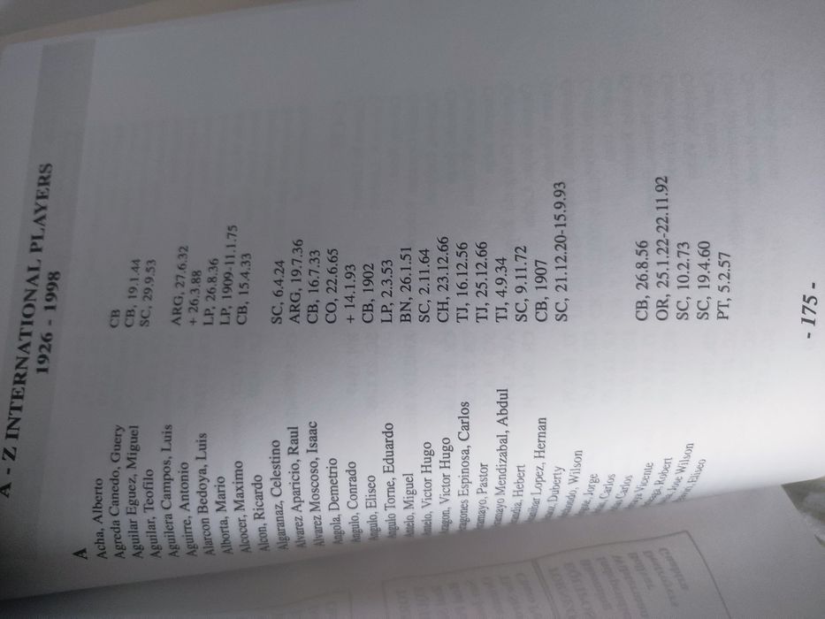 Livro futebol Bolívia de 1914 até 1998