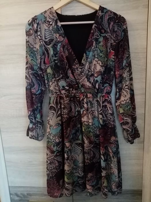 Sukienka S mozajka kolorowa