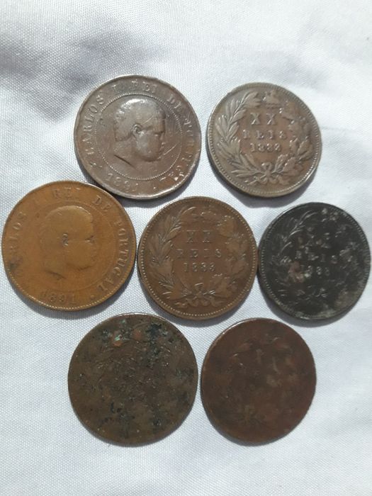 Coleção 21 moedas portuguesas ,reis,centavos ,escudos ,oportunidade