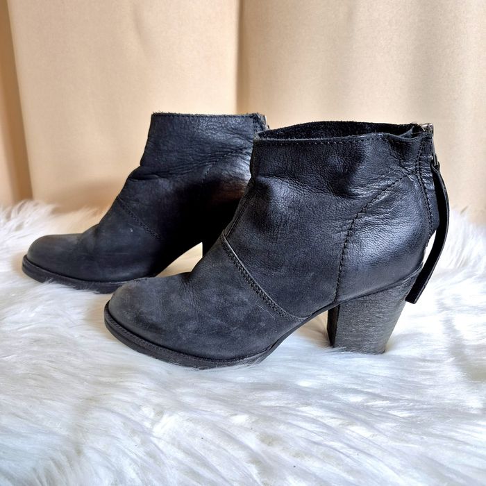 Półbuty skórzane damskie za kostkę Mango rozmiar 38