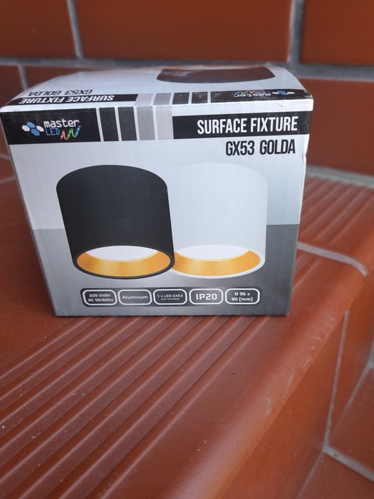 Oprawa natynkowa czarna 4 szt