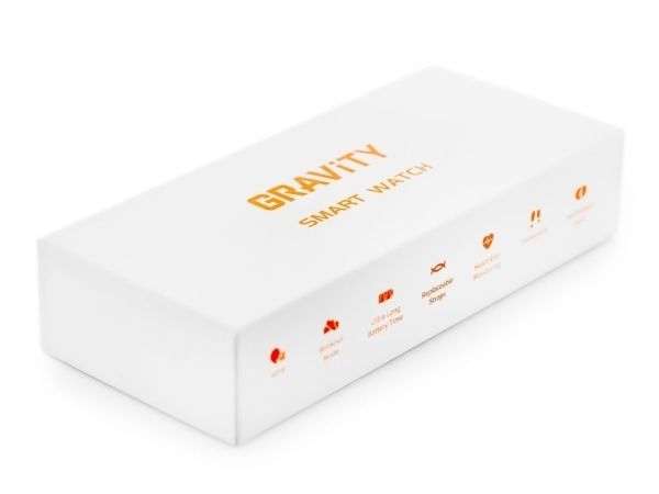 smartwatch gravity różowe złoto czarny gt25-3