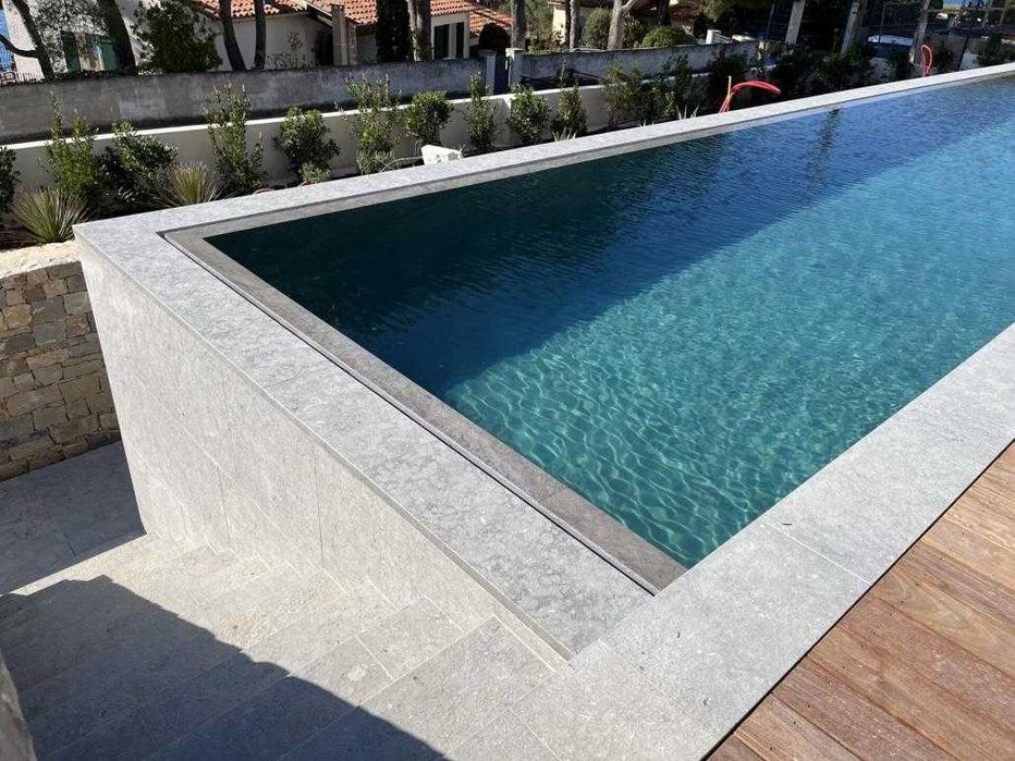 Bordadura Capeamento Piscina Pedra