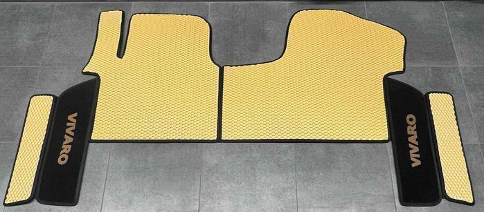 Коврики ЕВА шторки Opel Vivaro Опель Віваро 2001-23 передні 2 ряд 3ряд