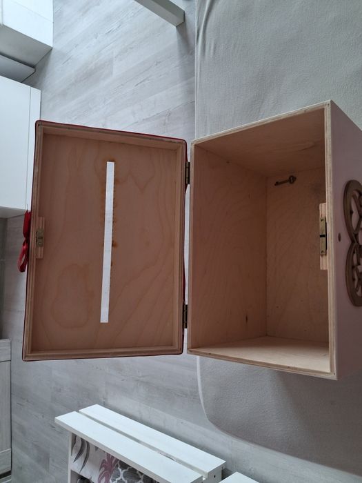 Skrzynka na prezenty ślubne z kluczykiem