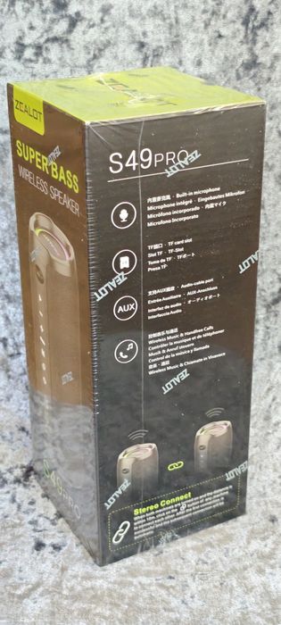 Głośnik BT Zealot s49 pro. Nowy. Czarny