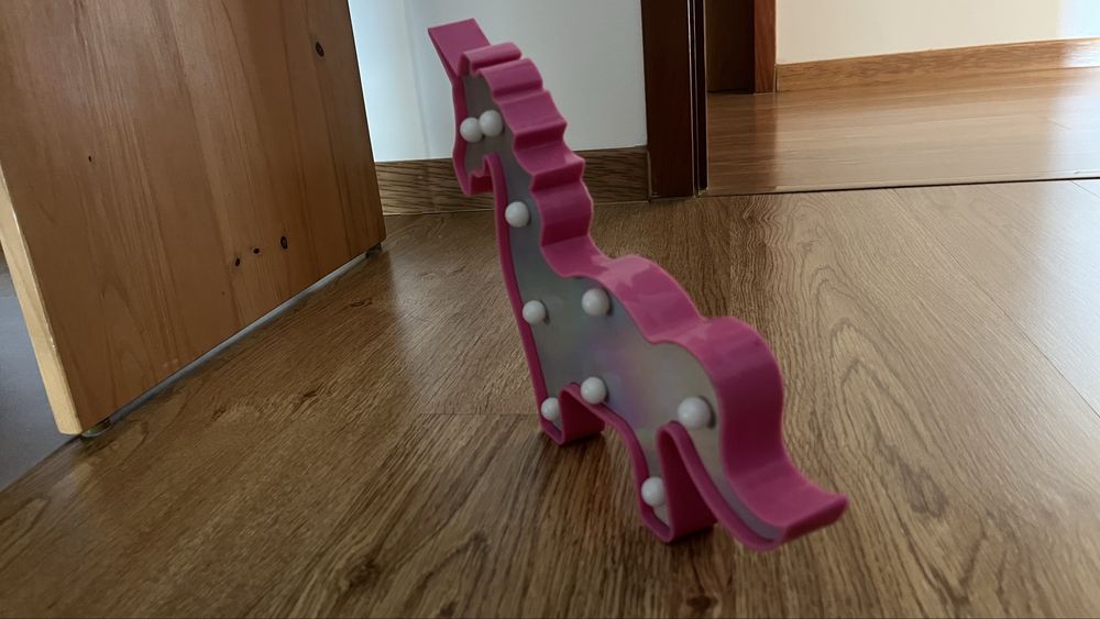 Luminaria led de unicornio para mesa