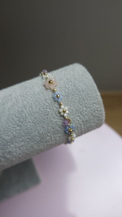 Ręcznie robiona bransoletka stal nierdzewna