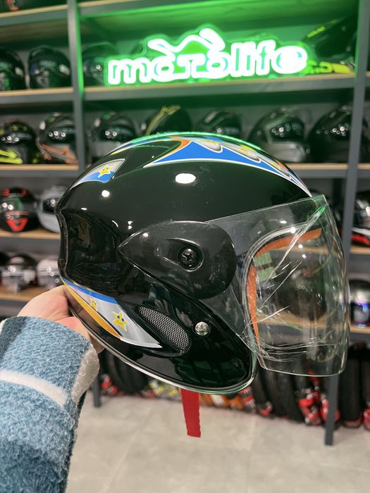 Мото шолом дитячий / шлем детский, маленький для скутера и мопеда